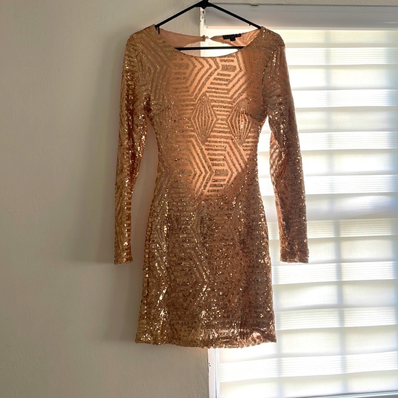 slim fit dress slacks Guess Limelight Rose Gold Ladies Dress Watch main image 1